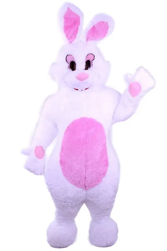 Plüsch Weißer Kaninchen Mit Bauch Unisex Kostüm