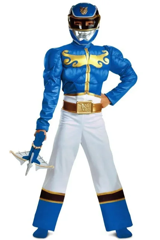 Power Rangers Blue Ranger Blauw Jongen Kostuum