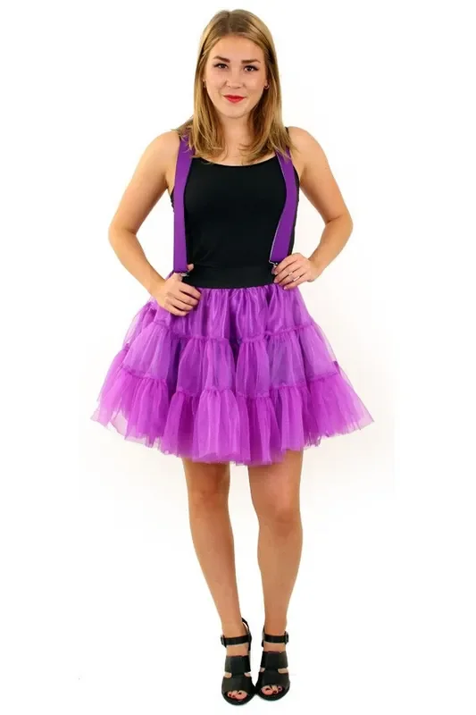 Rock And Roll Petticoat 3 Schichten Lila Lila Damen
