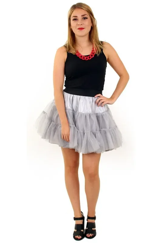 Rock And Roll Petticoat 3 Silberschichten Damen