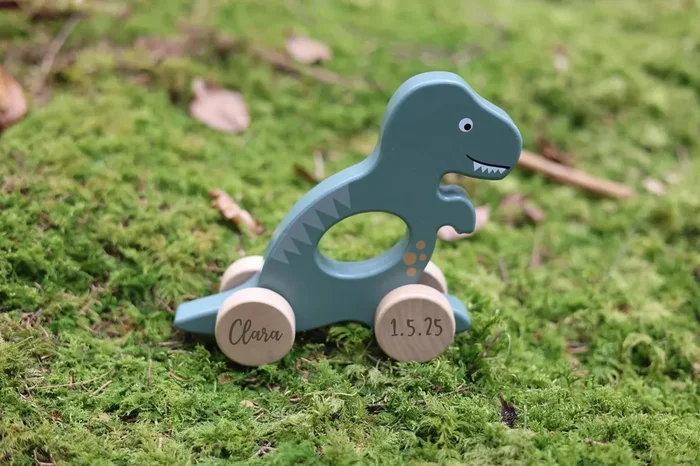 Schiebespielzeug Dino personalisiert