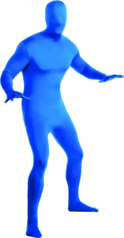 Schöner Und Klarer Blauer Zweite Haut Morphsuit Herrenkostüm