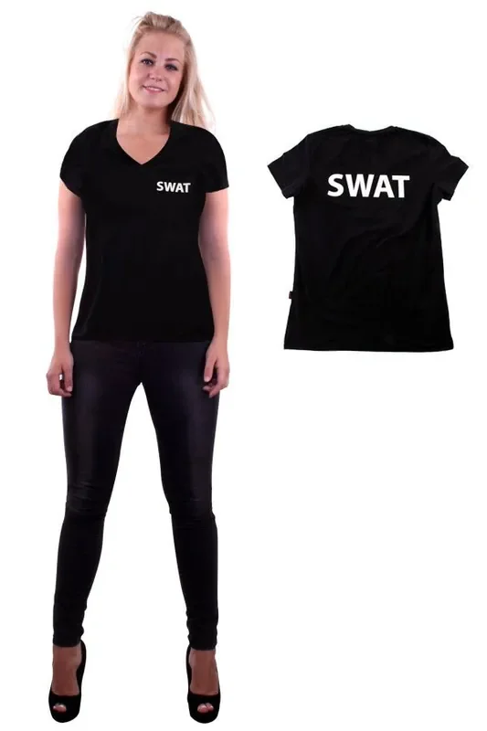 Schwarzes Swat-T-Shirt Damen