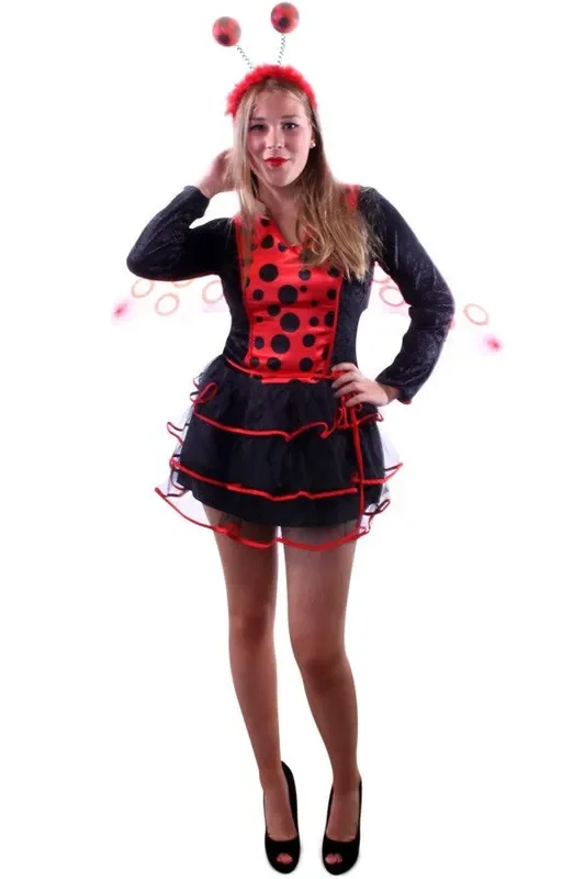 Sexy Ladybug Mit Tüll Damenkostüm