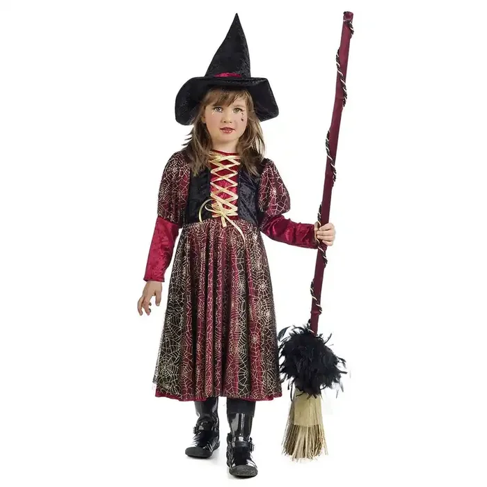 Spider Web Hexe Sabrina Kostüm für Mädchen