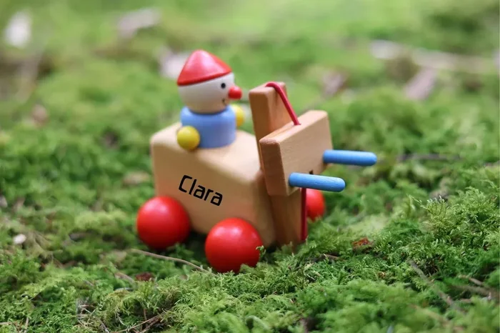 Spielzeugauto Stapler personalisiert