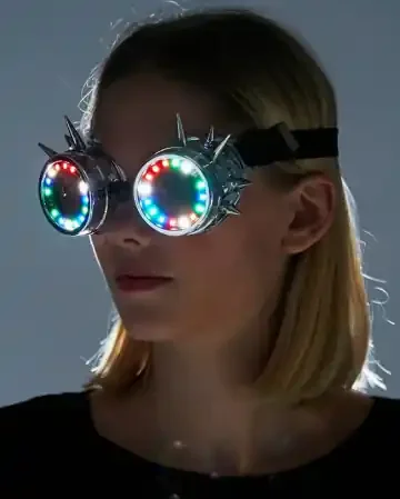Steampunk Schweißerbrille mit LED