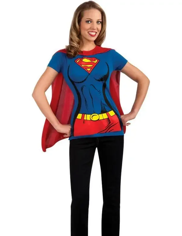 Supergirl T-Shirt Vrouw Kostuum