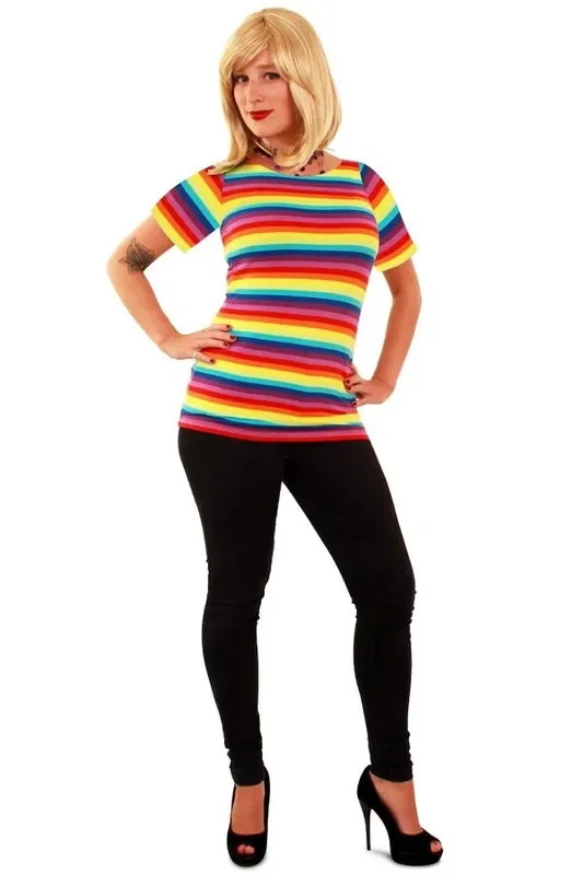 T-Shirt Rainbow Summer Festival Damen