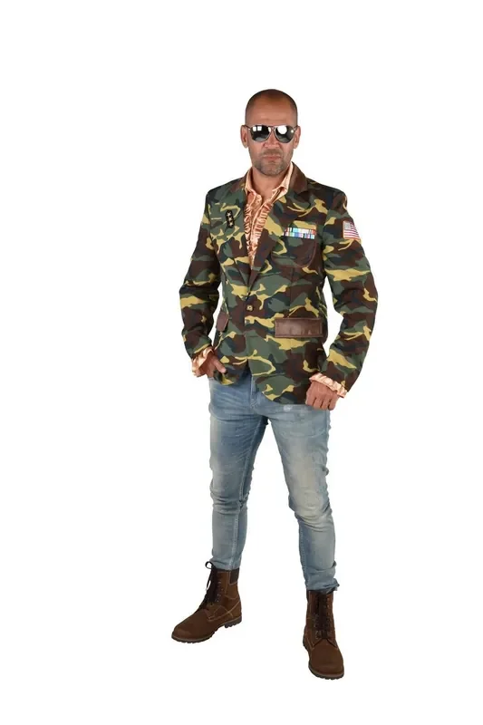 Tarnjacke Dekorierter Kriegsheld Herren