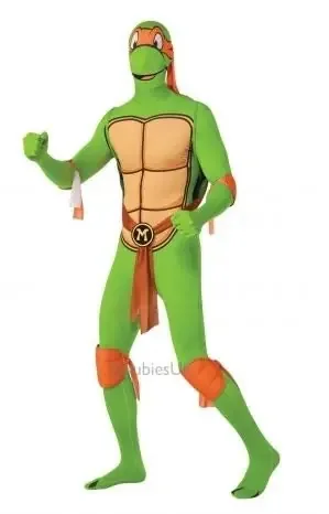 Teenage Mutant Ninja Turtles Michelangelo Zweiter Haut Morphsuit Herrenkostüm