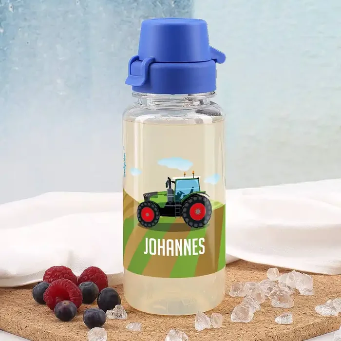 Traktor- Trinkflasche mit Name 0,4 L