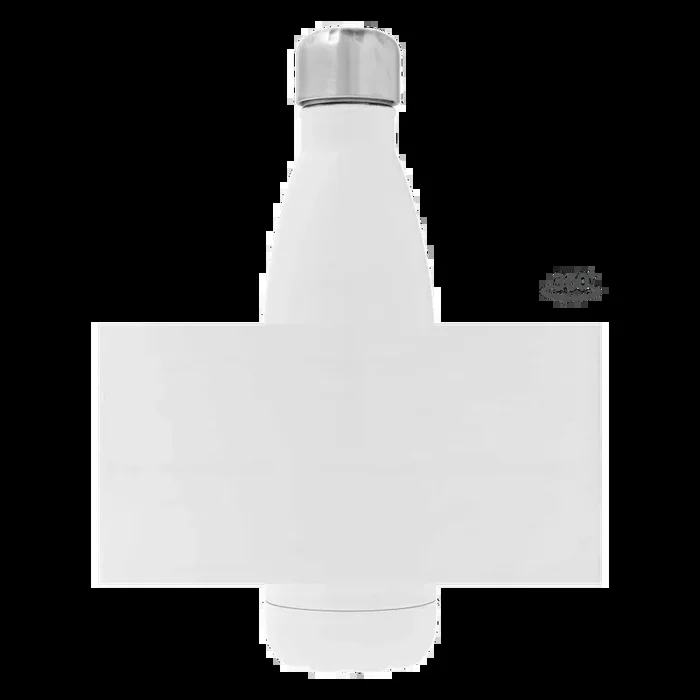 Trinkflasche aus Edelstahl mit bunten Wildblumen und Namen