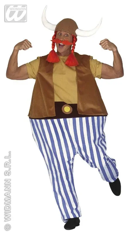 Vette Gallier Man Kostuum