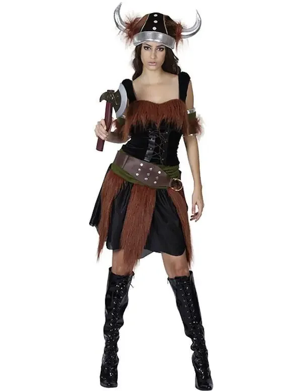 Viking Dame Vrouw Kostuum