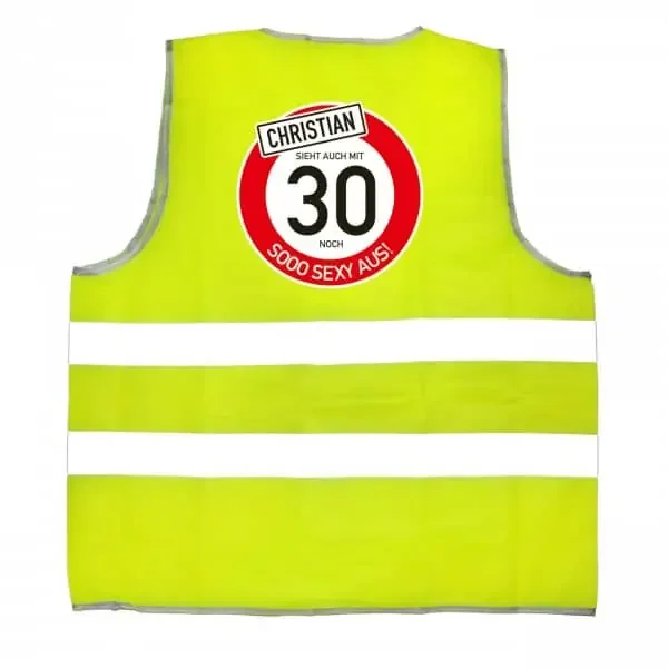 Warnweste zum Geburtstag für sooo sexy Menschen