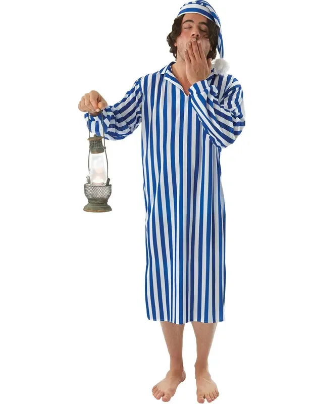 Wehe Willy Winkie Männer Langes Pyjama -Kostüm Herrenkostüm