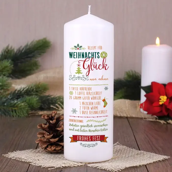 Weihnachtskerze – Rezept für Weihnachtsglück