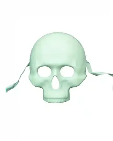 Weiße Totenschädel Halbmaske