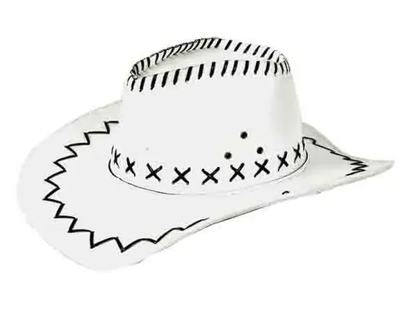 Weißer Cowboyhut Clarence Colt