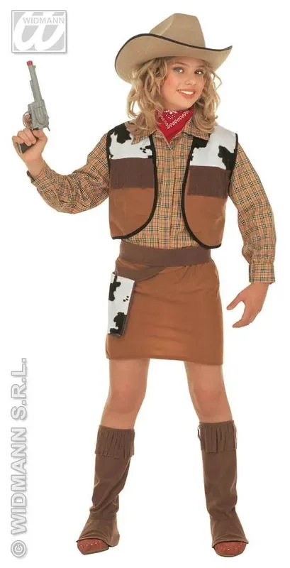 Western Cowboy Meisje Lone Rider Kostuum