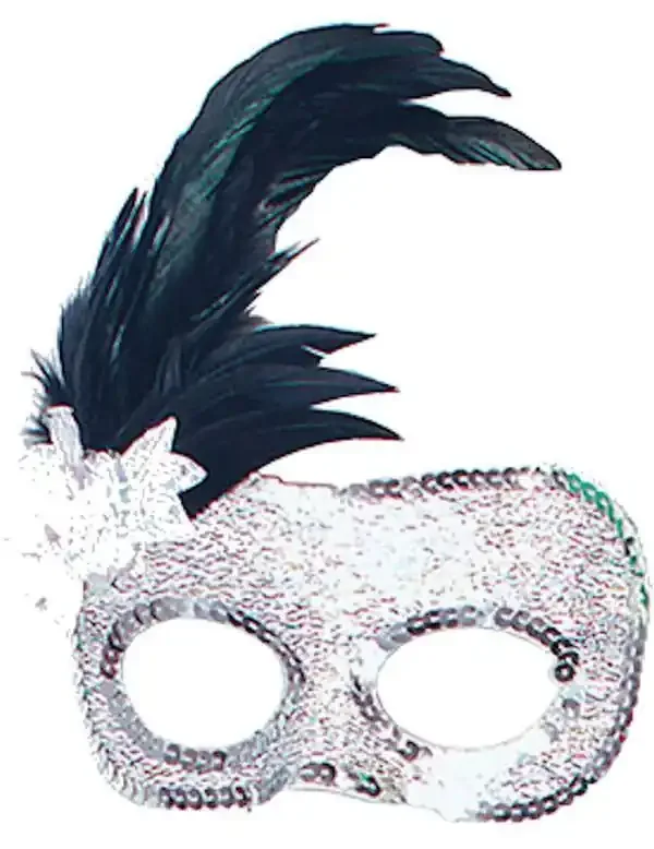 Zij Veer Zilver / Oogmasker Met Parels Vrouw