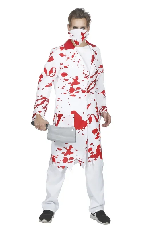 Zombie Doctor Heels Herrenkostüm