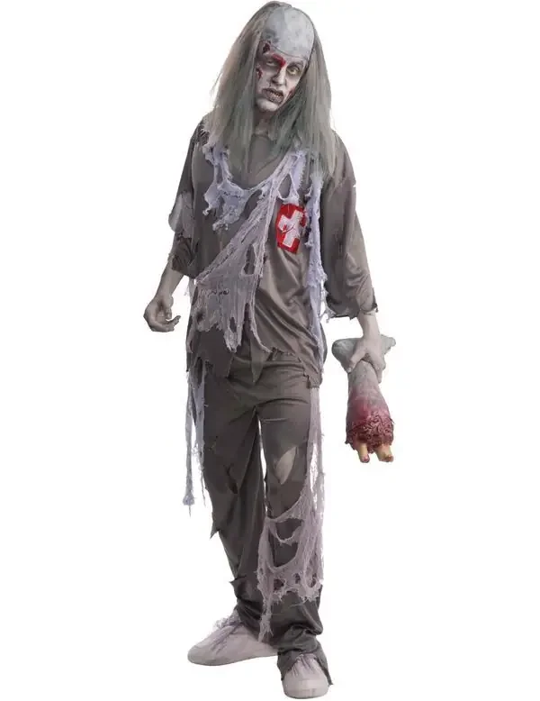 Zombie Doktor Halloween Man Kostüm Herren