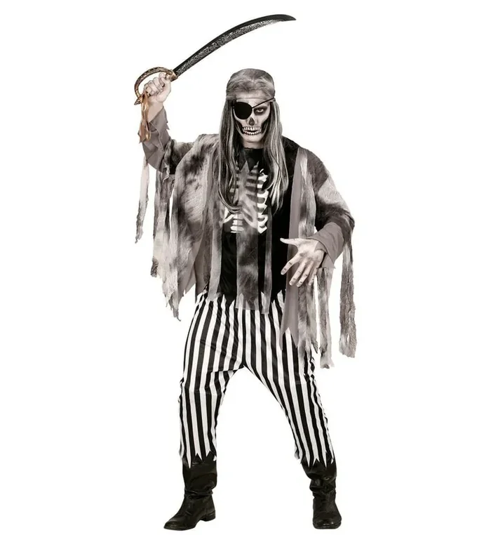 Zombie Piraat Spookschip Man Kostuum