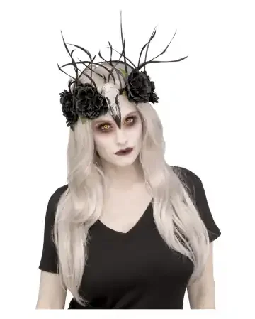 Zombie Raben Königin Kopfschmuck
