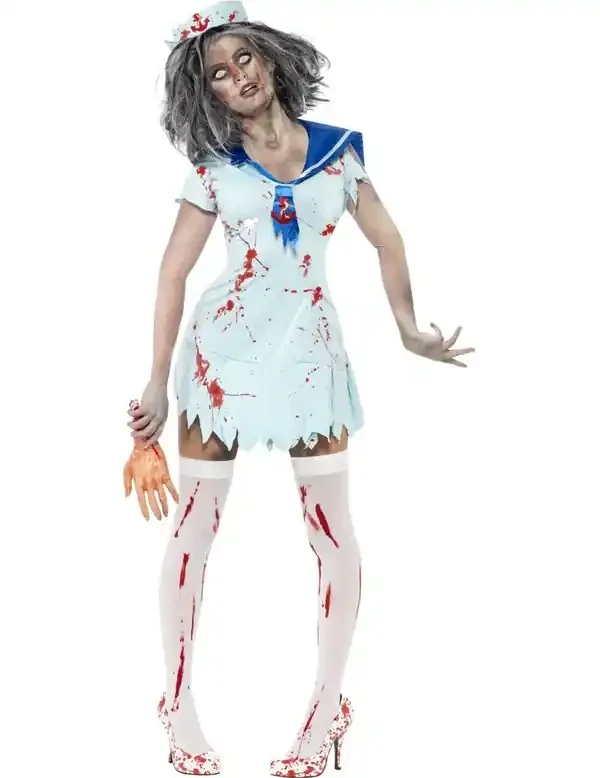 Zombie Sailor Mädchen Female Kostüm Damen