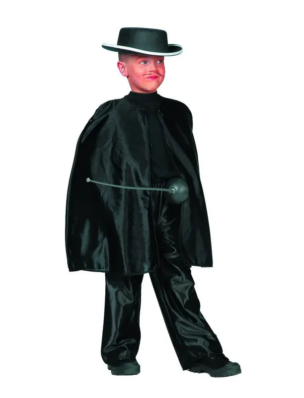 Zorro Schwarz Employment Cape (Kurz)