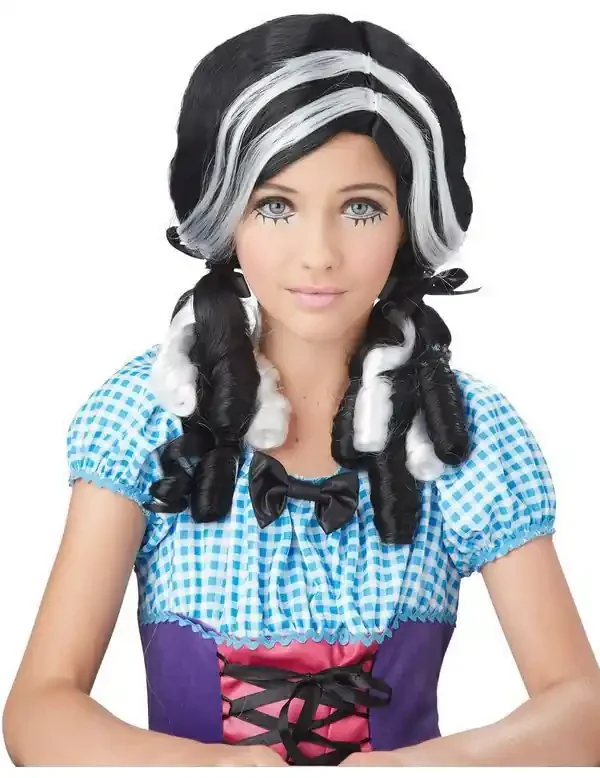 Zwart-Witte Poppenpruik